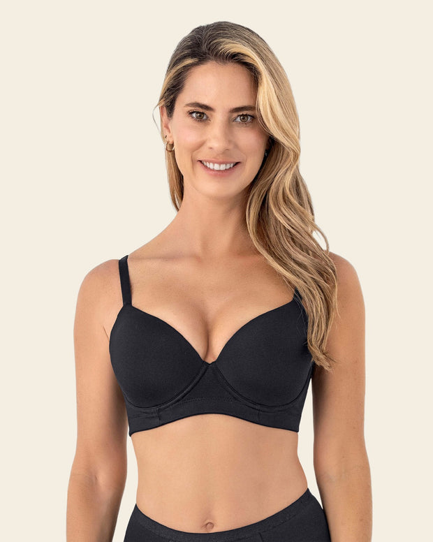 Brasier de realce suave y buen cubrimiento en espalda
