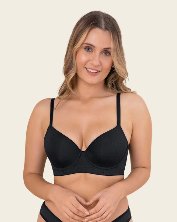 Brasier de realce suave y buen cubrimiento en espalda