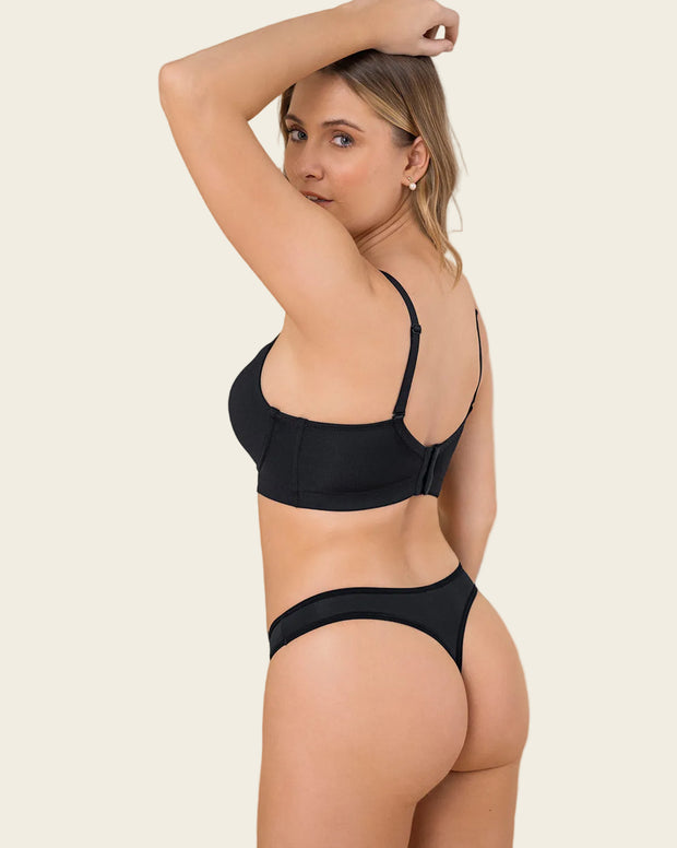 Brasier de realce suave y buen cubrimiento en espalda