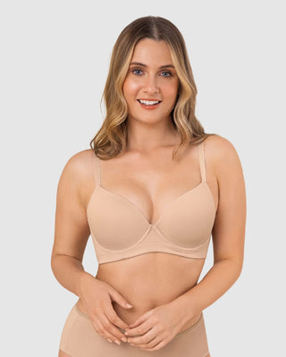 Brasier de realce suave y buen cubrimiento en espalda#color_802-cafe-claro
