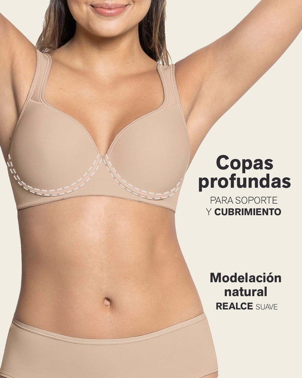 Brasier de buen cubrimiento, cargaderas acolchadas
