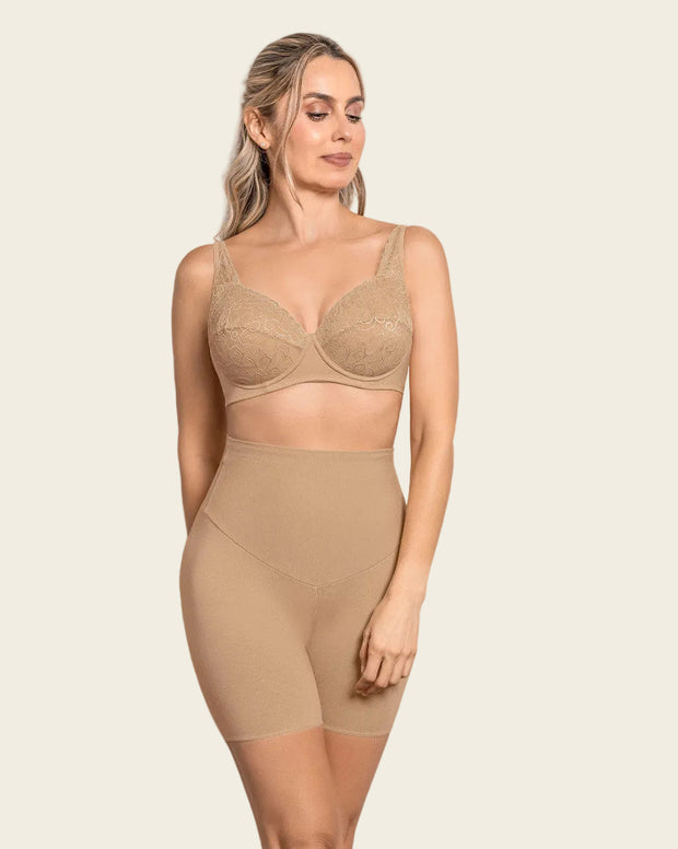 Brasier triangular con copas en SmartLace® y espalda en tela lisa