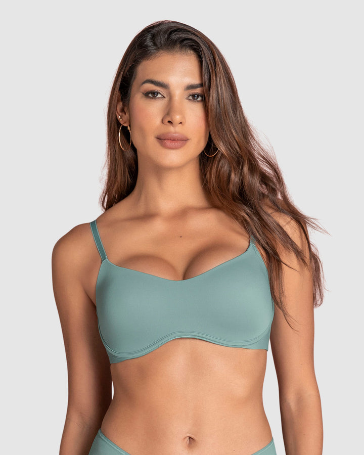 Brasier ultraliviano con copas internas fijas