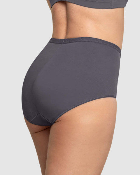 Panty clásico de compresión suave con excelente modelación#color_721-gris-oscuro