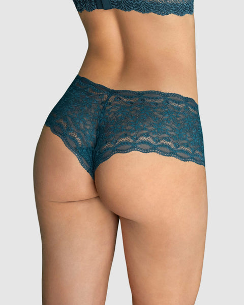 Panty estilo hípster en SmartLace® sexy con refuerzo en algodón#color_660-verde-azul