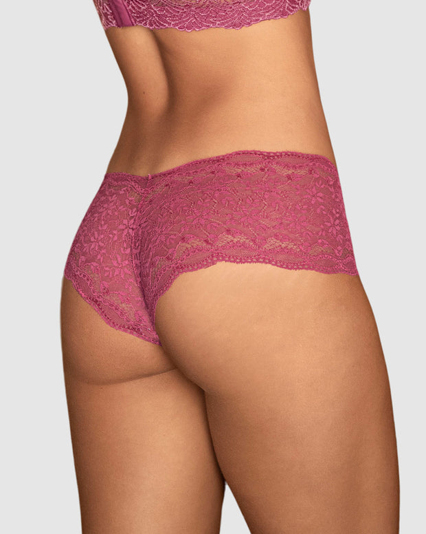 Panty estilo hípster en SmartLace® sexy con refuerzo en algodón