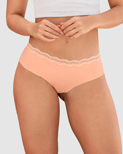 Panty hípster con encaje en cintura tiro medio#color_271-mandarina