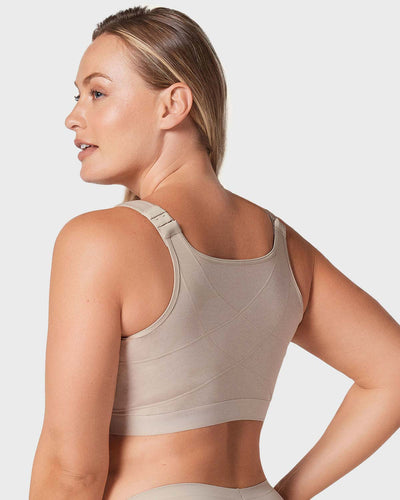 Brasier tipo top multiusos ultracómodo en algodón#color_802-cafe-claro