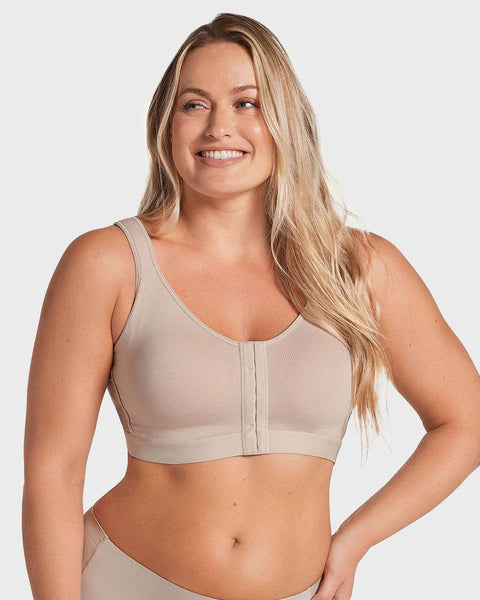 Brasier tipo top multiusos ultracómodo en algodón#color_802-cafe-claro