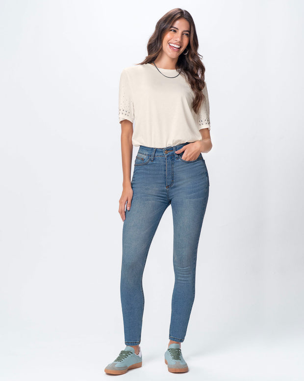 Jeans skinny esenciales para mujer
