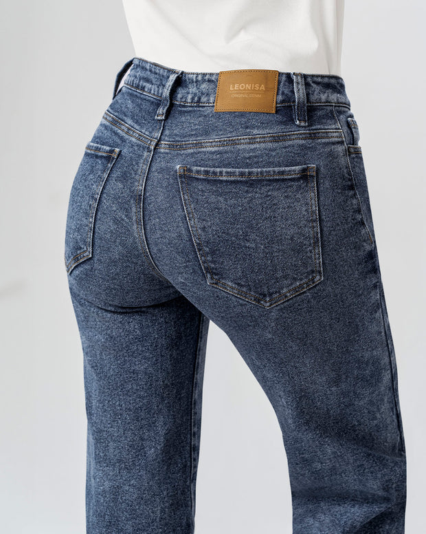 Jean bota recta para mujer