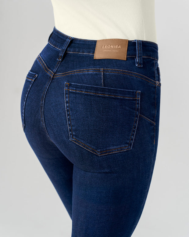 Jean levanta glúteos bota flare