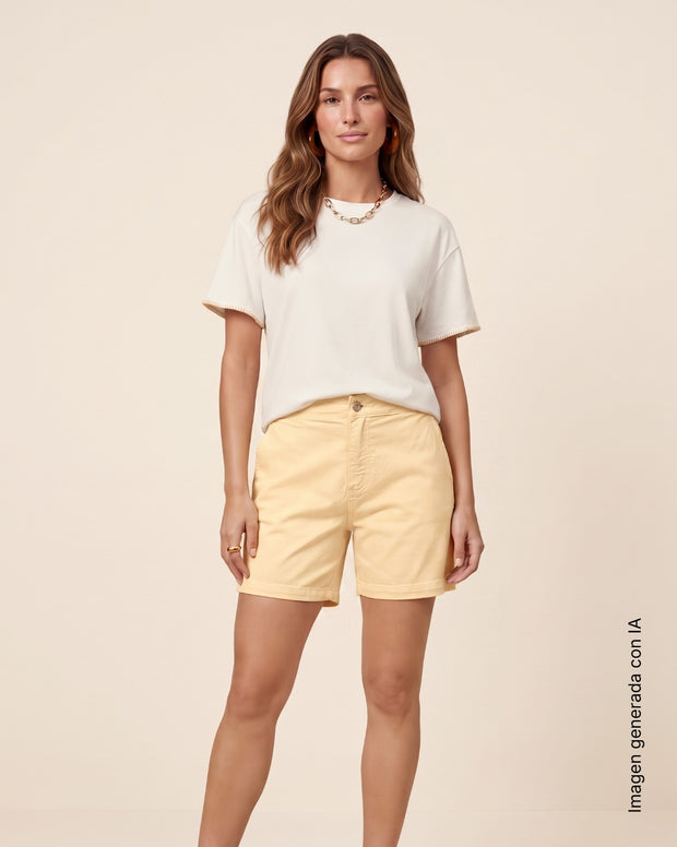 Bermuda corta para mujer