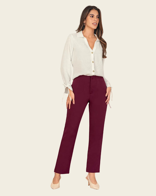 Pantalón bota recta silueta ajustada