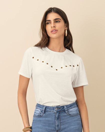 Camiseta manga corta con ojaletes en frente#color_018-marfil