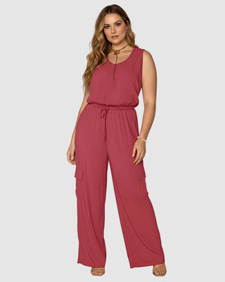 Enterizo largo con bolsillos tipo cargo#color_c31-rosado