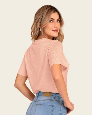 Camiseta manga corta con apliques de perlas#color_301-rosa-claro
