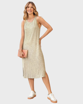 Vestido manga sisa silueta semiajustada multipropósito como pijama o exterior#color_c12-arena-jaspe