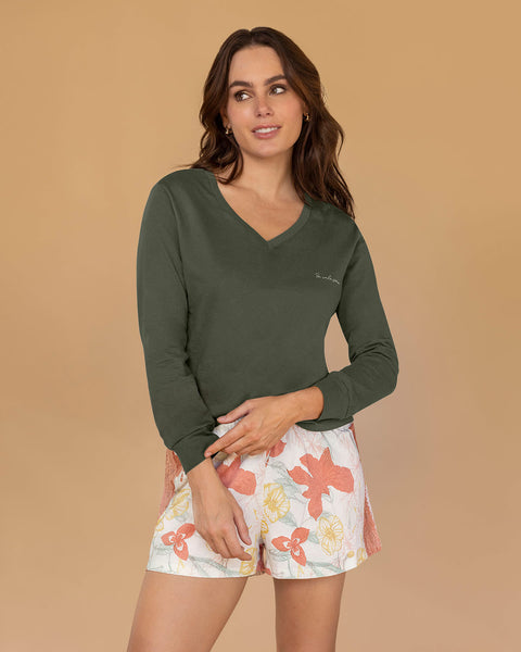 Short corto con smartlace® lateral#color_153-estampado-hojas-naranja