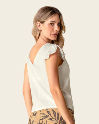Camiseta con bolero en mangas#color_018-marfil