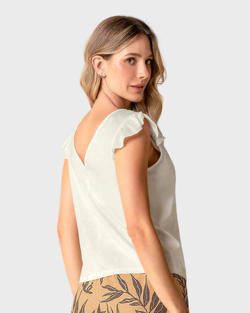 Camiseta con bolero en mangas#color_018-marfil
