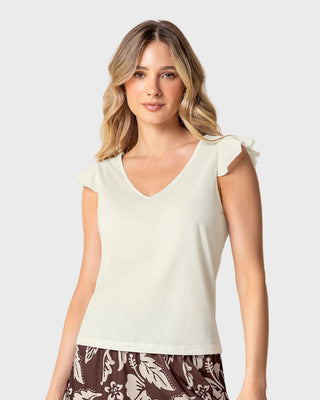 Camiseta con bolero en mangas#color_018-marfil