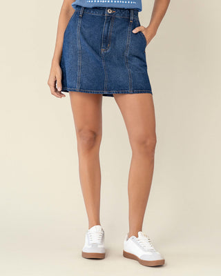 Falda corta en tela tipo denim#color_141-indigo