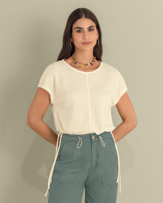 Blusa manga corta silueta boxy#color_018-marfil
