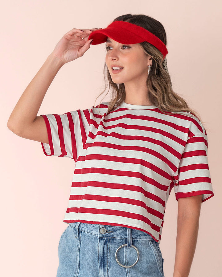 Camiseta manga corta silueta amplia