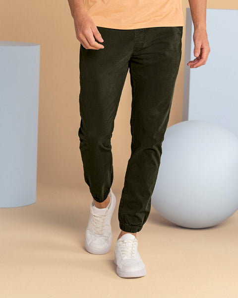 Jogger Londres pantalón de hombre#color_605-verde-militar