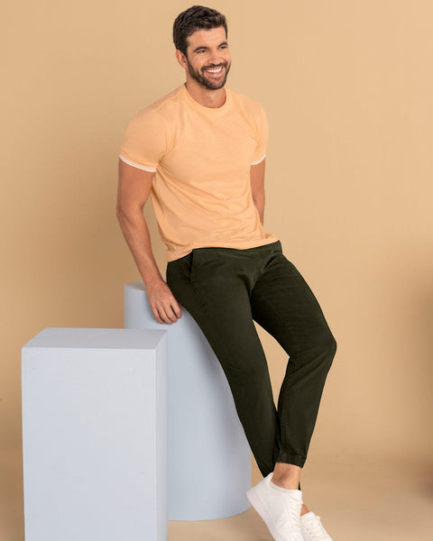 Jogger Londres pantalón de hombre#color_605-verde-militar