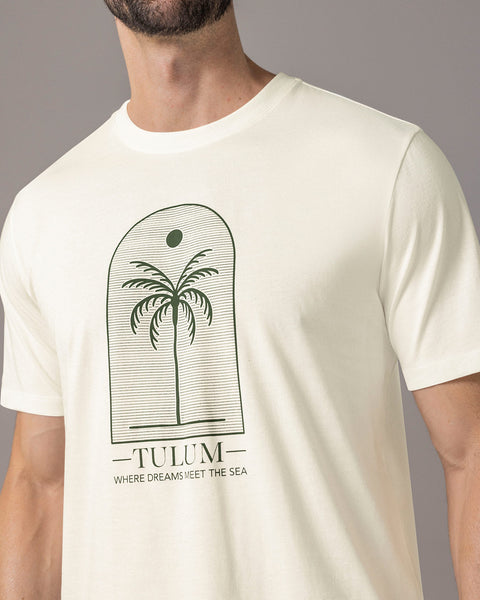 Camiseta manga corta con estampado localizado y cuello redondo#color_a91-verde-militar