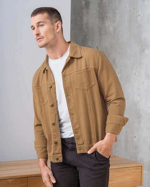 Chaqueta ajustada botones hombre#color_801-camel