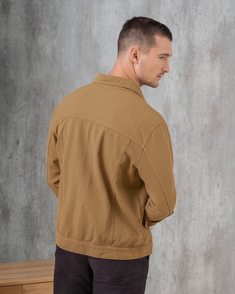 Chaqueta ajustada botones hombre#color_801-camel