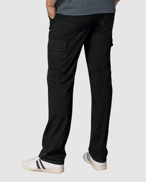 Pantalón con bolsillos tipo cargo#color_700-negro