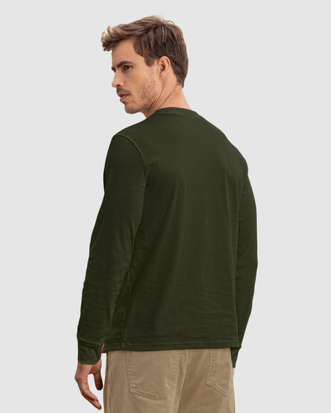 Camisudadera cuello henley#color_a91-verde-militar