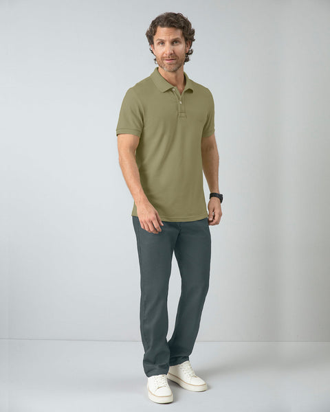 Camiseta tipo polo manga corta masculina#color_624-verde-pistacho