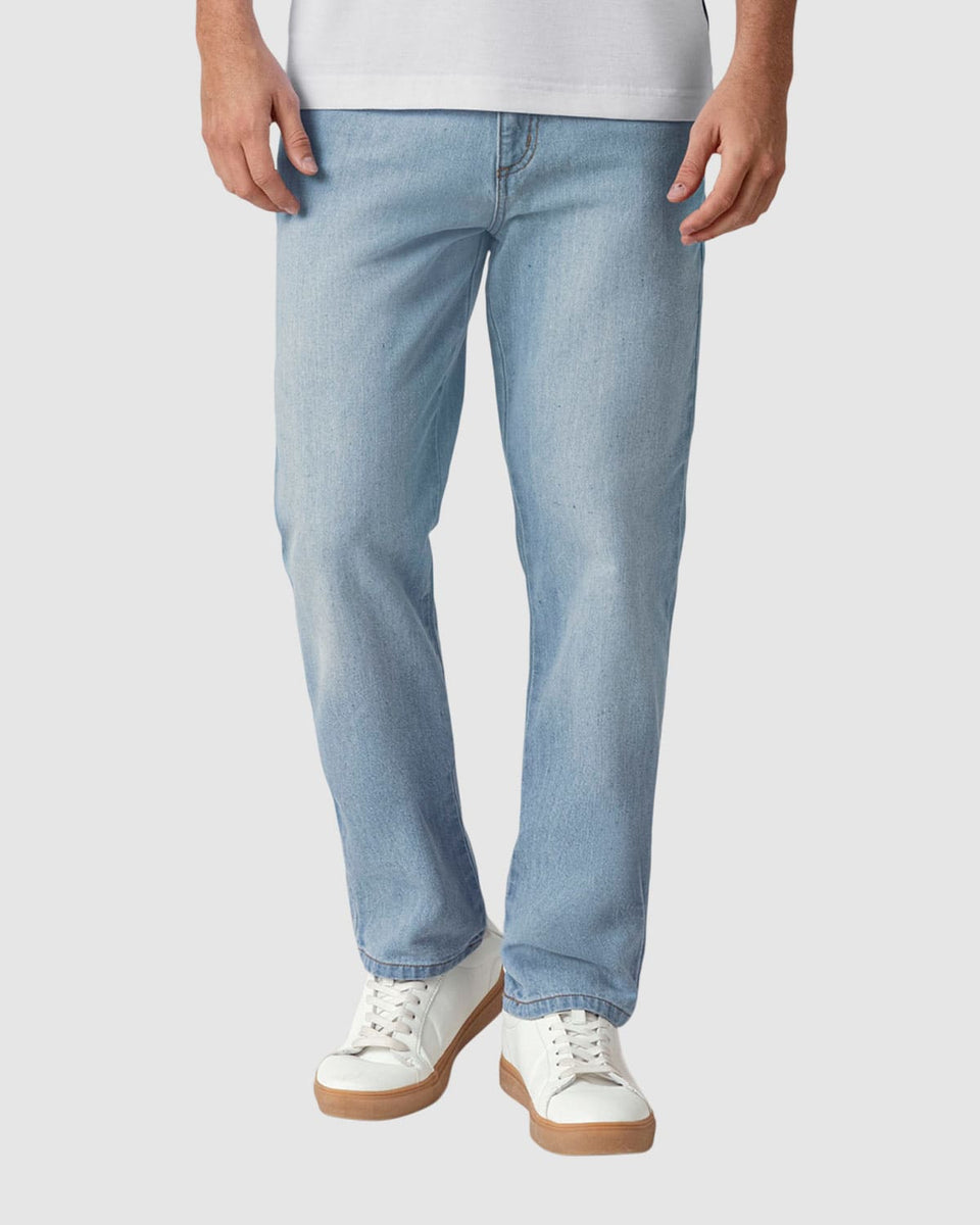 Jean bota recta para hombre