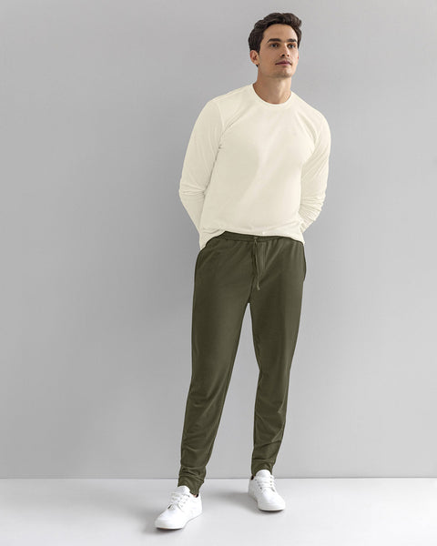 Pantalón jogger masculino#color_617-verde-medio