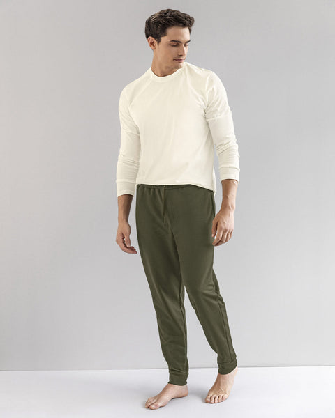 Pantalón jogger masculino#color_617-verde-medio