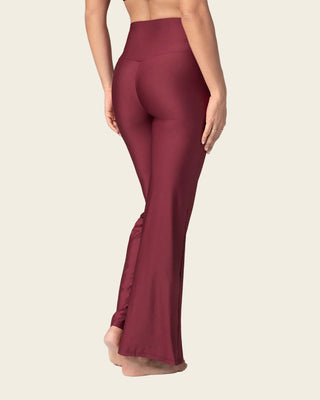 Legging bota recta con compresión de abdomen#color_c34-vino