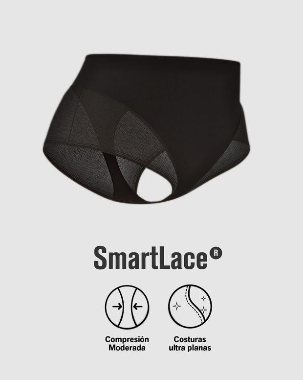 Panty Faja clásica invisible con transparencias en glúteos y laterales