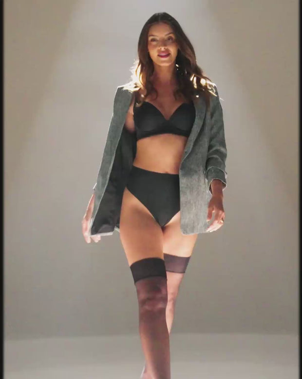 Brasier de realce suave y cubrimiento alto en sisa y espalda - cover bra