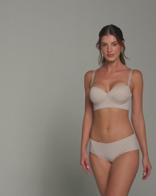Brasier Strapless de Espalda Ancha, Buen Soporte