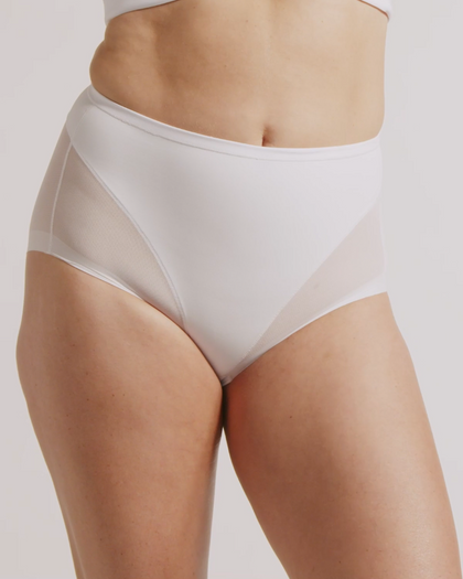 Panty clásico invisible con tul#color_000-blanco