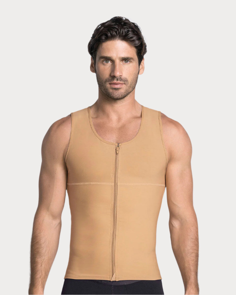 Chaleco masculino de compresión fuerte en PowerSlim®