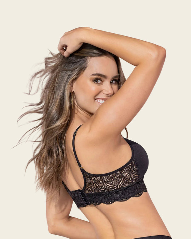 Brasier ultracómodo con encaje en la base y espalda comfy bra