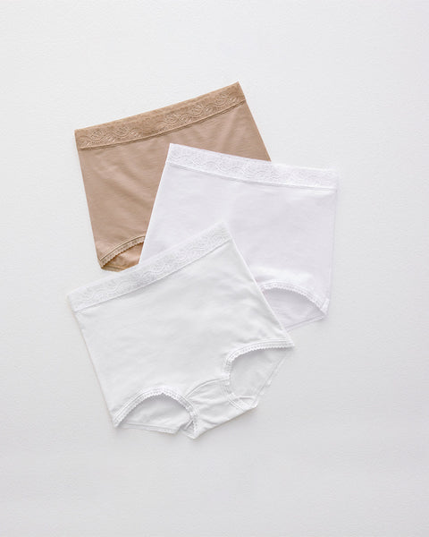 3 Confortables panties clásicos - ajuste y cubrimiento total#color_990-blanco-cafe-claro