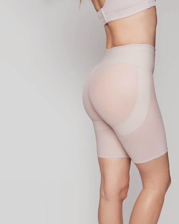 Faja pantalón tipo short levanta glúteos de control en abdomen