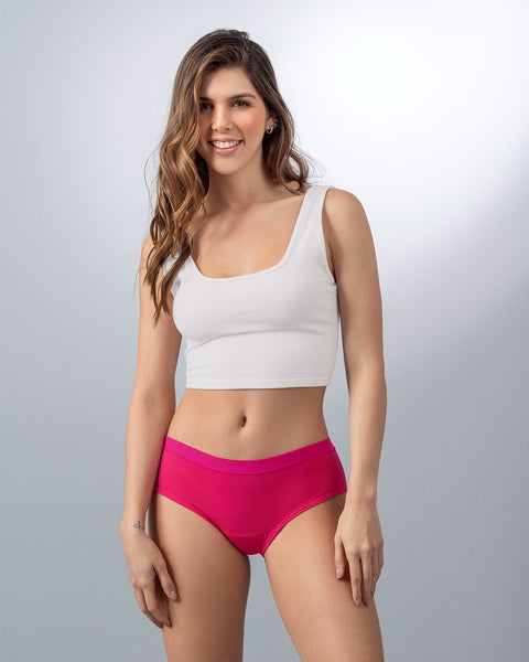 Paquete x3 panties estilo hipster en algodón#color_s55-rosado-claro-estampado-fucsia-lila